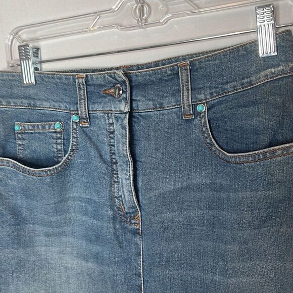 R.E.D. Valentino Jean MIDI Skirt. Size 38. (2) - Picture 2 of 10